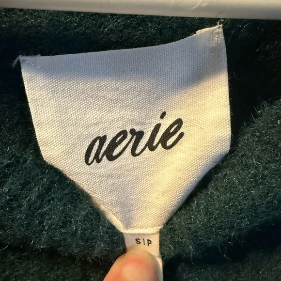 Aerie Green Ribbed Sweater | Size S | Cozy Knit 💚 - Picture 2 of 3